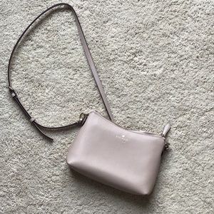 Women’s Taupe Kate Spade Leather Mini Cross Body Bag